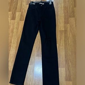 Sz 27 Levi’s High Rise Straight Black Jeans NWOT